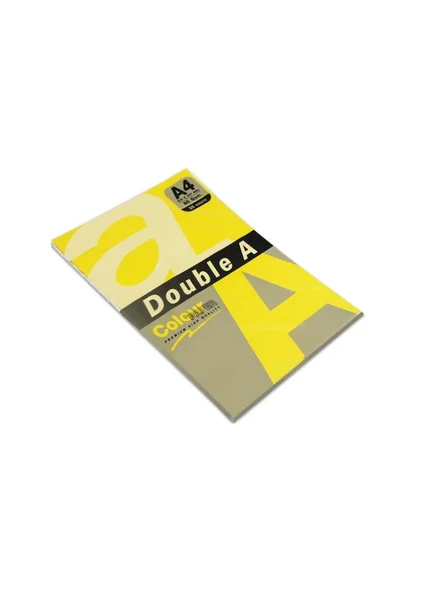 Double A Renkli Fotokopi Kağıdı 25 Li A4 80 Gr Limon Sarısı