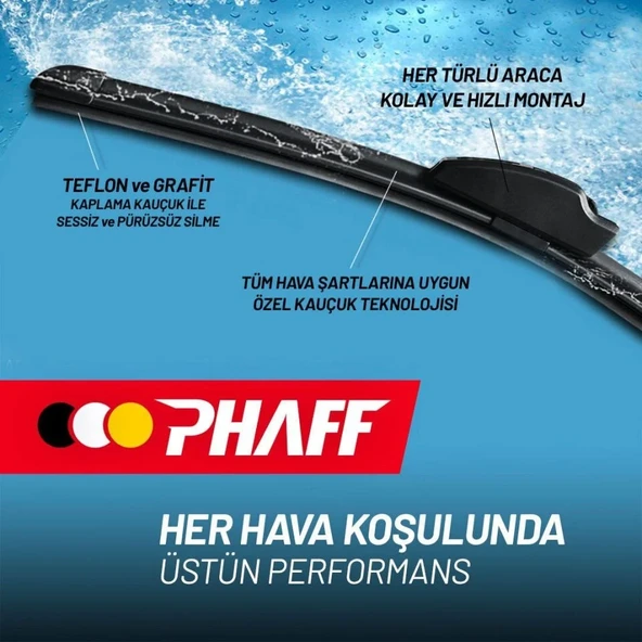 Phaff Sılecek Supurgesı (480MM) Muz Tıp (Banana) 9 Aparatlı - 2