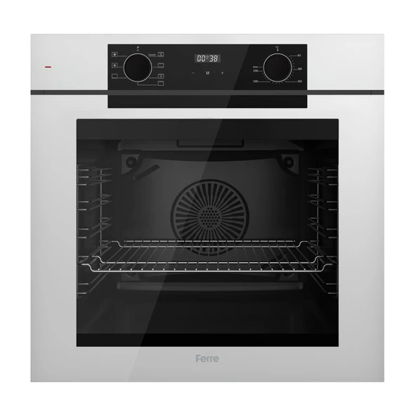 QEP63CB New Fryart Beyaz Ankastre Fırın (0+7 KONUM)