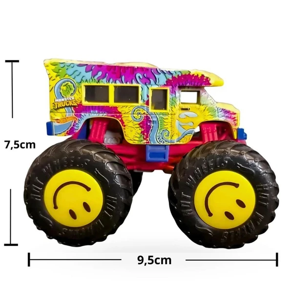 Hot Wheels Monster Trucks 1:64 Arabalar WRECKREATIONAL FYJ44-JDP81 - 3