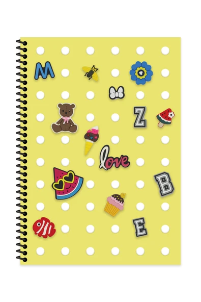 A4 80 Yp. çizgili Pp Kapak Spiralli Defter İlköğretim Defter - 4