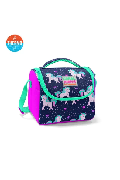 Unicorn Desenli İlköğretim Kız Çocuk Çanta seti 2 li USB Girişli - 2