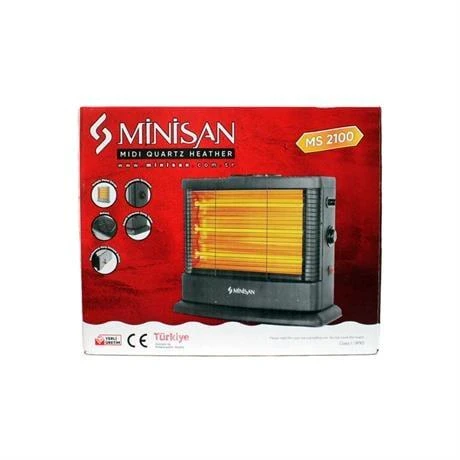 Minisan Midi 2100W 3 Kademeli Dikey Isıtıcı — Hızlı Isınma & Dikey Tasarım - Resim 4