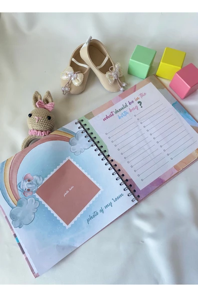Anne ve Bebek Anı Defteri – Hamilelik Günlüğü & Bebek Ajandası (My First Memories – Pembe) - 9