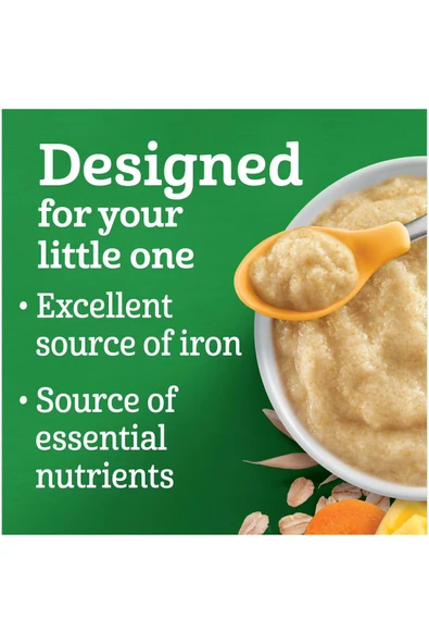 Organic- Wheat& Whole Oat Mango Carrot- Buğday, Tam Yulaf, Havuç ve Mangolu Kaşık Mama- 6 ay- 208 Gr - Resim 2