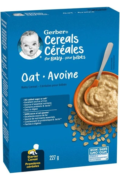 Cereals- Oat- Yulaflı Kaşık Maması -227 Gr- 4. aydan itibaren- 1.aşama ürün görseli