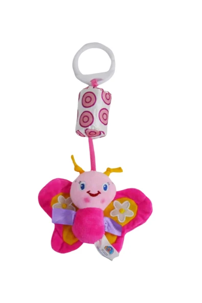 Çıngıraklı Salıncaklı Kelebek Puset Oyuncağı | Bebekler İçin Eğlenceli Aktivite Oyuncağı - Resim 2