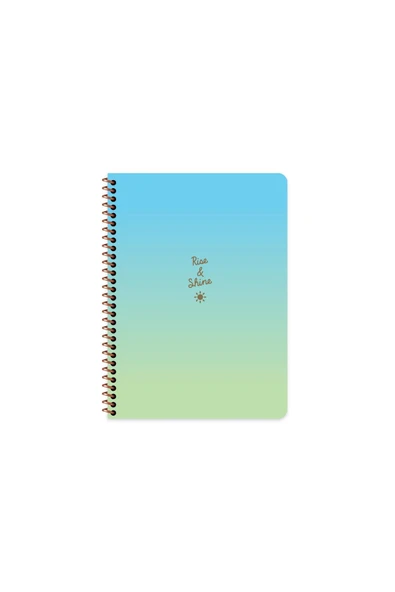 Peri Tozu Serisi 16,5x22,5 cm Çizgili Spiralli Yuvarlak Köşe Karton Kapak Okul Defteri + Sticker - 2