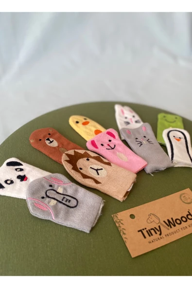 Hayvanlar Alemi Parmak Kuklası – 10’lu Set, Eğitici Aile ve Çocuk Oyunları - 4