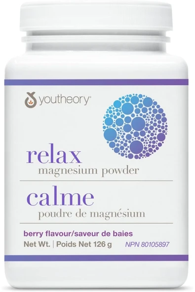 Relax Magnesium Powder -Orijinal USA- Magnezyum Tozu- Berry Flavour- 126 gr- 21 porsiyon - Resim 2