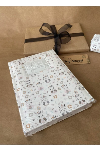 Kadın Hediye Seti – Defter, Anahtarlık ve Çanta Organizer | Desenli Deri Kapaklı Defter - 12