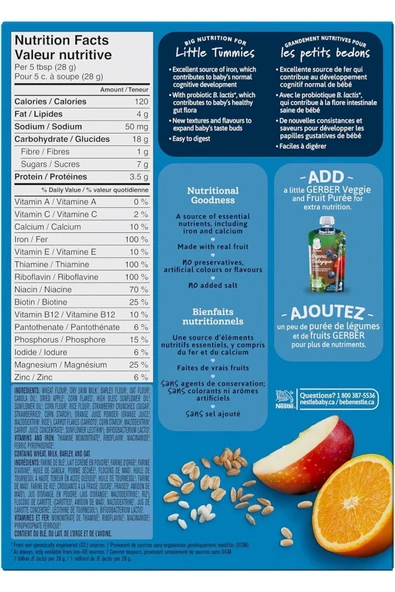 MultiGrain Apples & Oranges- Çok Tahıllı- Elma ve Portakallı Kaşık Maması 227 Gr- 12. aydan itibaren - Resim 6