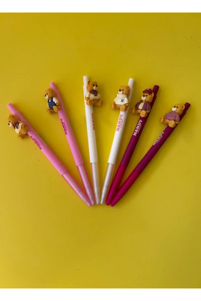 Strawbear 0.7 Uçlu Sevimli Ayıcık Figürlü Versatil Kalem | 1 Adet Gönderim