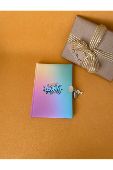 Kilitli Hatıra ve Günlük Defteri – 14x20 cm, 80 Yaprak (Çeşitli Kapak Desenleri)