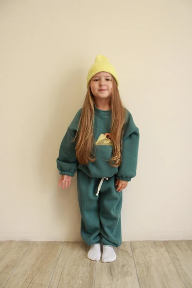 Nefti Dağ Nakışlı Çocuk Alt Üst Takım ürün görseli