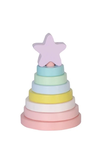 Ahşap Renkli Yıldız Kule / Hanoi ürün görseli 1