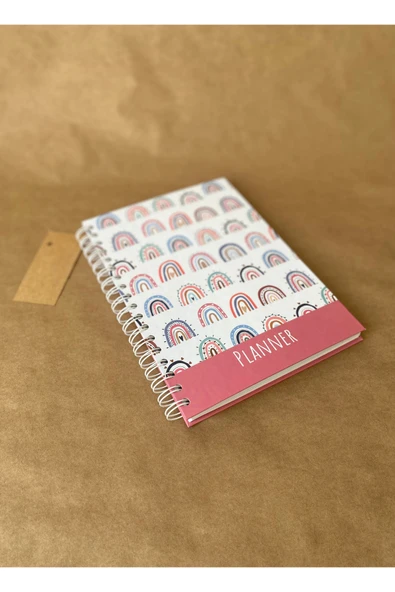 17x24 cm Stickerlı Süresiz Planlama Defteri – Sert Kapaklı Haftalık Günlük Ajanda, Organizer - 8