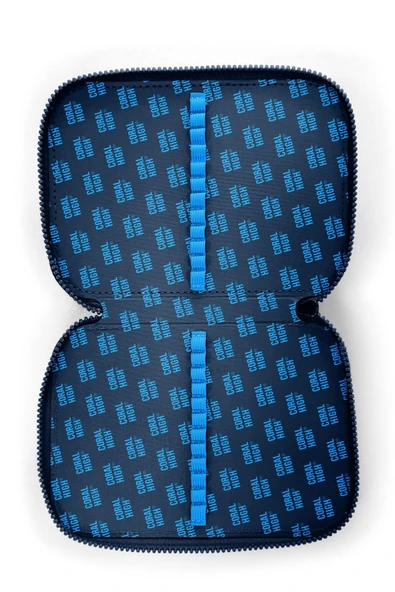 Lacivert Mavi Astronot Desenli Çift Katlı Kalem Çanta Kalemlik Erkek Çocuk - 6