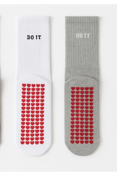 3’lü Pilates ve Yoga Çorap Seti | Kaydırmaz Tabanlı Unisex Pamuklu Spor Çoraplar - 3