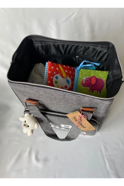 Baby Wind Anne Bebek Bakım Çantası | Termoslu, Çok Gözlü, Sıvı Geçirmez Sırt ve El Çantası - 2