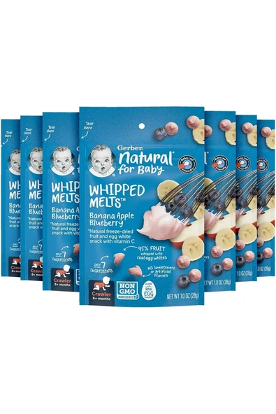 Natural For Baby Whıpped Meats Banana Apple 28 gr. - Resim 2