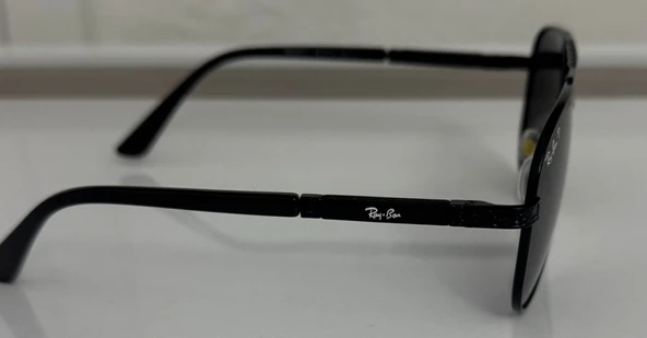 Ray-Ban Aviator 3025 Siyah Polarize Damla Erkek Güneş Gözlüğü - Resim 3