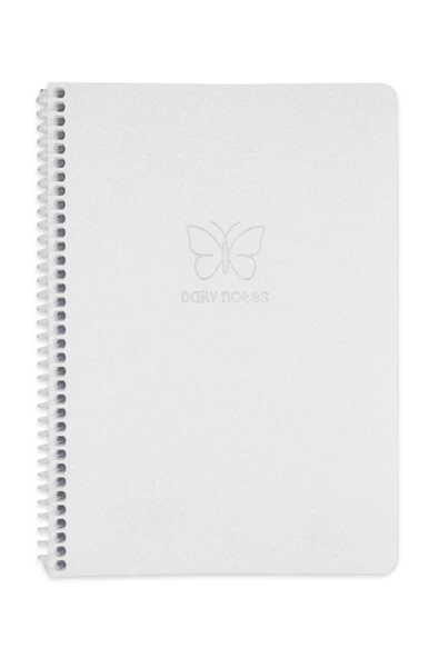 Okul Defteri A4 80 Yaprak Çizgili PP Kapak Spiralli Glitter Defter – Sticker Hediyeli - 10