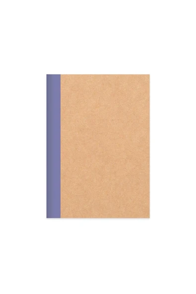 Çizgili Stickerli Kraft Kapak Defter Mor 18,5*26 50 Yp. - 3