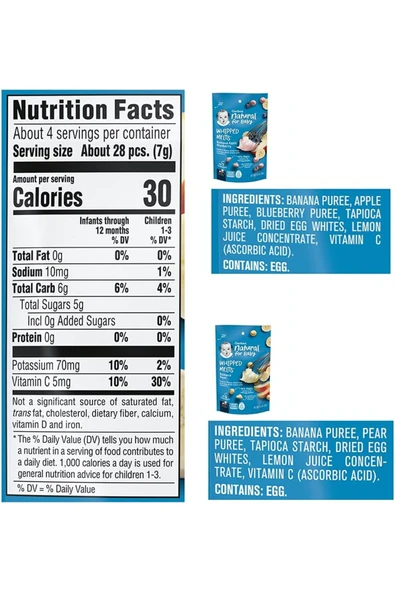 Whipped Melts, Banana Pear, Muz Armut, 8+ Months, 8 ay sonrası, 1 oz (28 g) - Resim 4