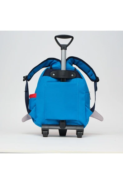 Anaokulu Yuva Çekçekli Sırt Çantası Köpek Balığı Çanta - 4