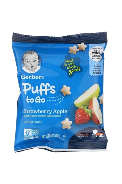 Puffs To Go- Strawberry Atıştırmalık (seyahat Boyu-14 Gr) ürün görseli