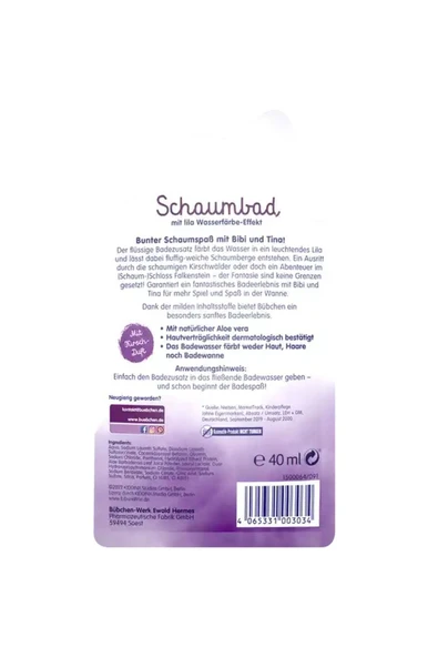 Alman Kalitesi-çocuklar Için Mor Renkli Banyo Köpüğü 40 Ml- Bibi&tina - Resim 2