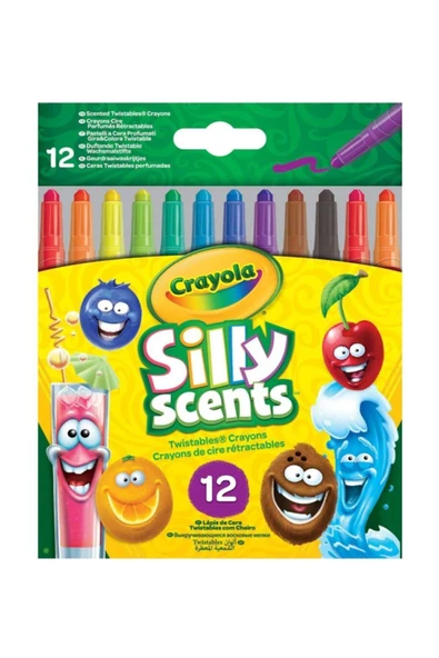 Silly Scents Çevrilebilen Pastel Boya Kalemi 12'Li / - Resim 3