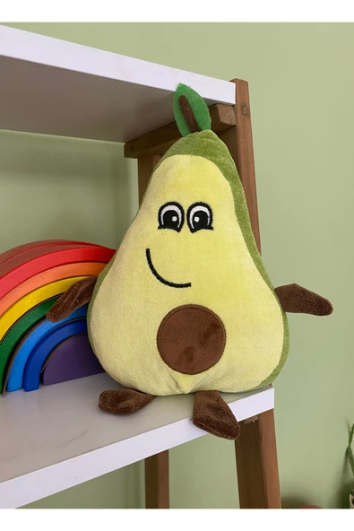 Sevimli Avokado Peluş Yastık – Uyku ve Oyun Arkadaşı – Sarılma Oyuncağı – Hediyelik Dekoratif Yastık
