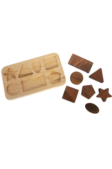 Ahşap Geometrik Puzzle - 2