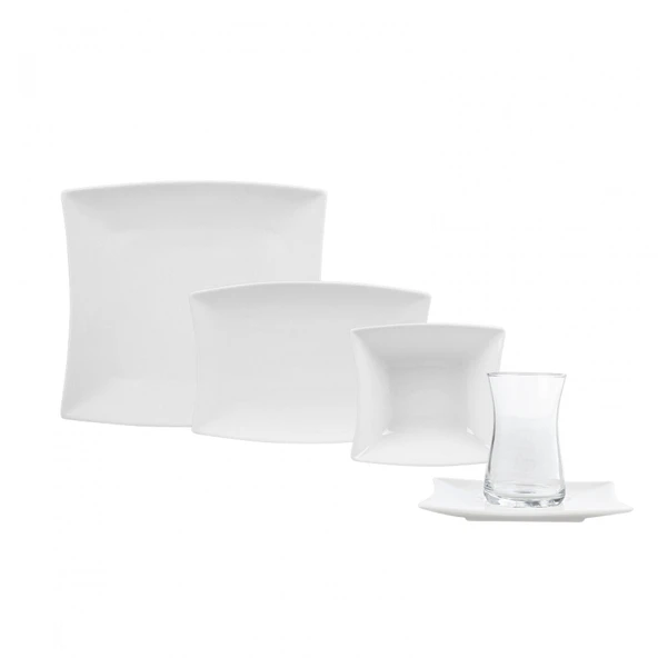 Karaca Forever Bone New Perfect White 26 Parça 6 Kişilik Kahvaltı Takımı - Resim 3