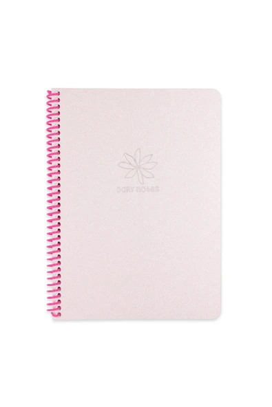 Okul Defteri A4 80 Yaprak Çizgili PP Kapak Spiralli Glitter Defter – Sticker Hediyeli - 5