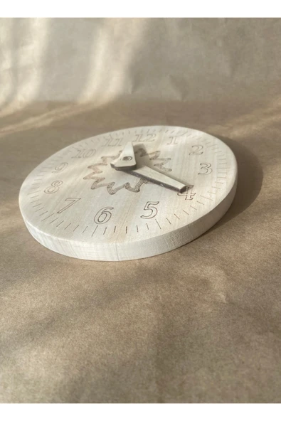 Montessori Ahşap Saat – Zaman Öğretici Eğitici Oyuncak - 2