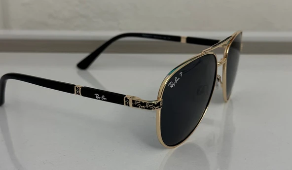 Ray-Ban Aviator 3025 Altın Polarize Damla Erkek Güneş Gözlüğü ürün görseli 1