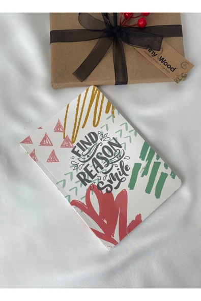 Özel Tasarım Çizgili Defter – Bristol Kapak, Hediyelik & Şık Tasarım - 3