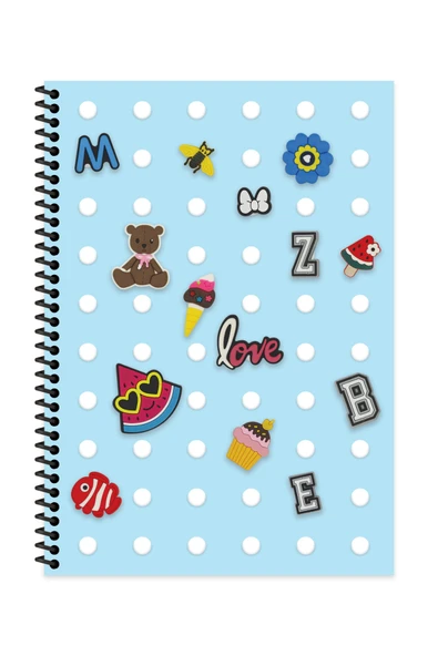 A4 80 Yp. çizgili Pp Kapak Spiralli Defter İlköğretim Defter - 5