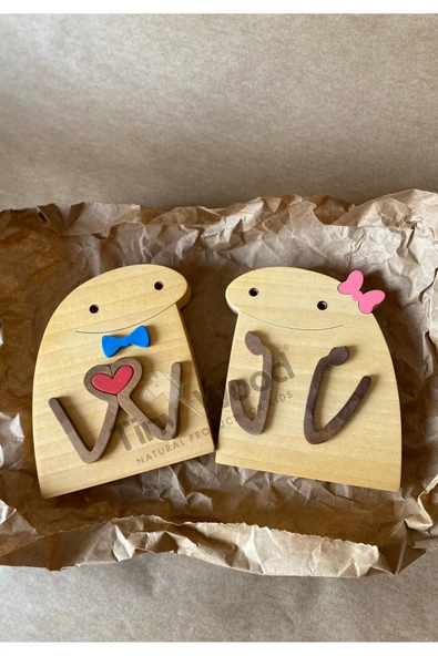 Sevimli Ahşap Arkadaşlar Hediyelik Ürün ürün görseli 1