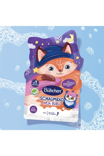 Alman kalitesi-Çocuklar için Mor Renkli Banyo Köpüğü 40 ml- Heia Bubu - Resim 3