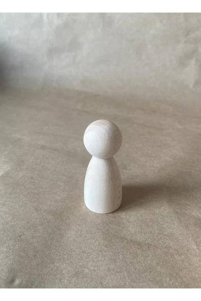 6'lı Ahşap Peg Bebek Seti - 2