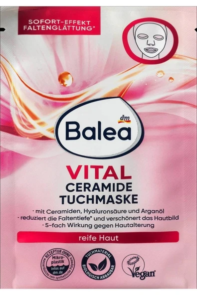 Vital Seramid Yüz Maskesi Hyaluronik Asit Ve Argan Yağı Ile Kırışıklıkların Derinliğini Azaltır ürün görseli