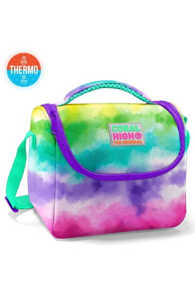 Kids Renkli Batik Desenli Thermo Beslenme Çantası 11739