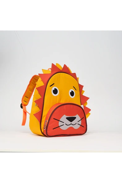 Aslan Çocuk Sırt Çantası, Anaokulu Çantası Kreş - Okul Öncesi Sırt Çantası - 3