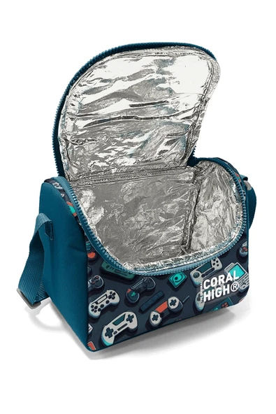 İlköğretim Erkek Çocuk Çanta Nefti Gamer Desenli 3’lü Okul Çanta Seti - Resim 4