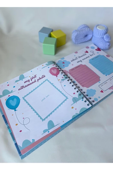 Anne ve Bebek Anı Defteri – Hamilelik Günlüğü & Bebek Ajandası (My First Memories – Pembe) - 7