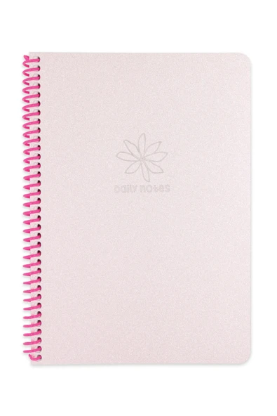 Okul Defteri A4 80 Yaprak Çizgili PP Kapak Spiralli Glitter Defter – Sticker Hediyeli - 9